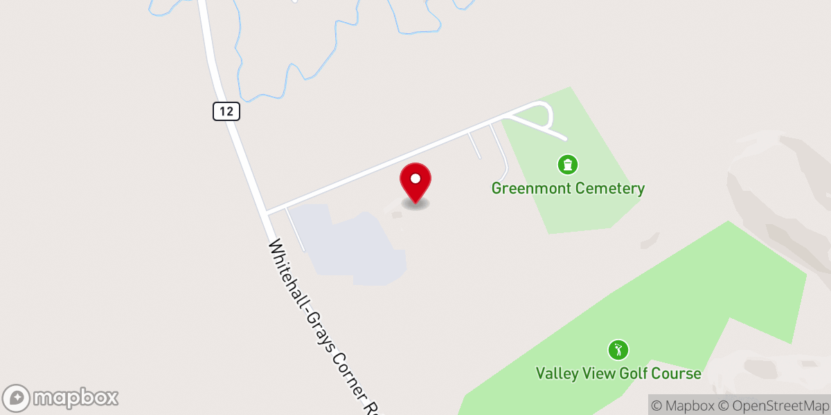 Map showing location of Whitehall United Methodist Church