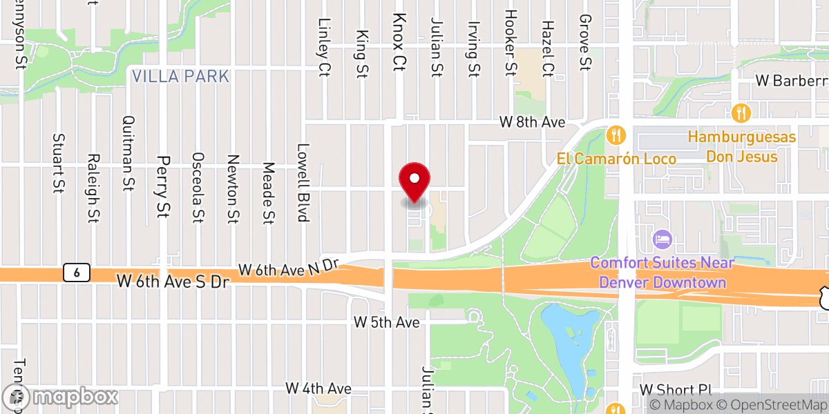 Map showing location of Presentation of Our Lady
