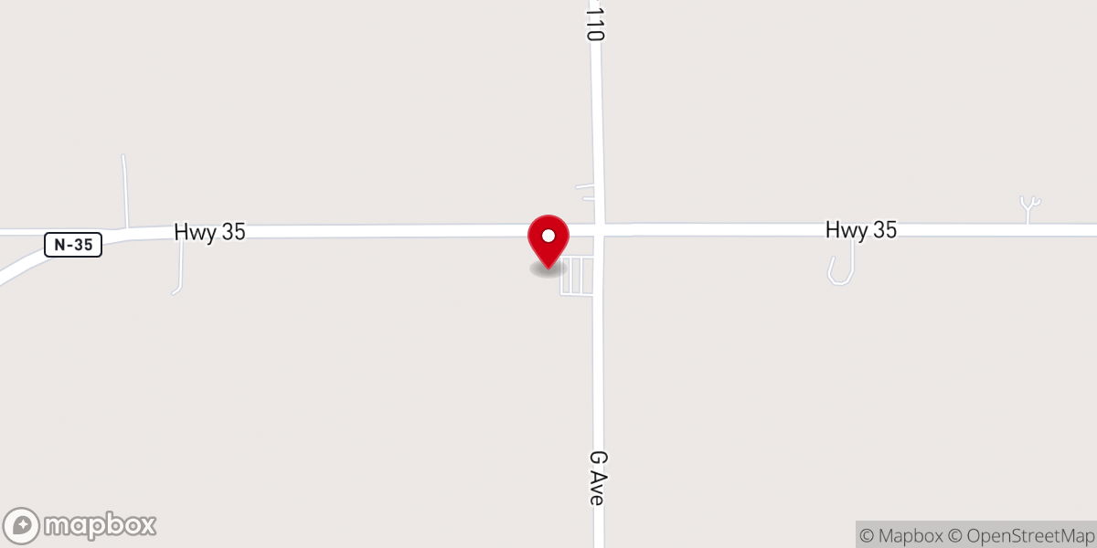 Map showing location of Salem Lutheran Church