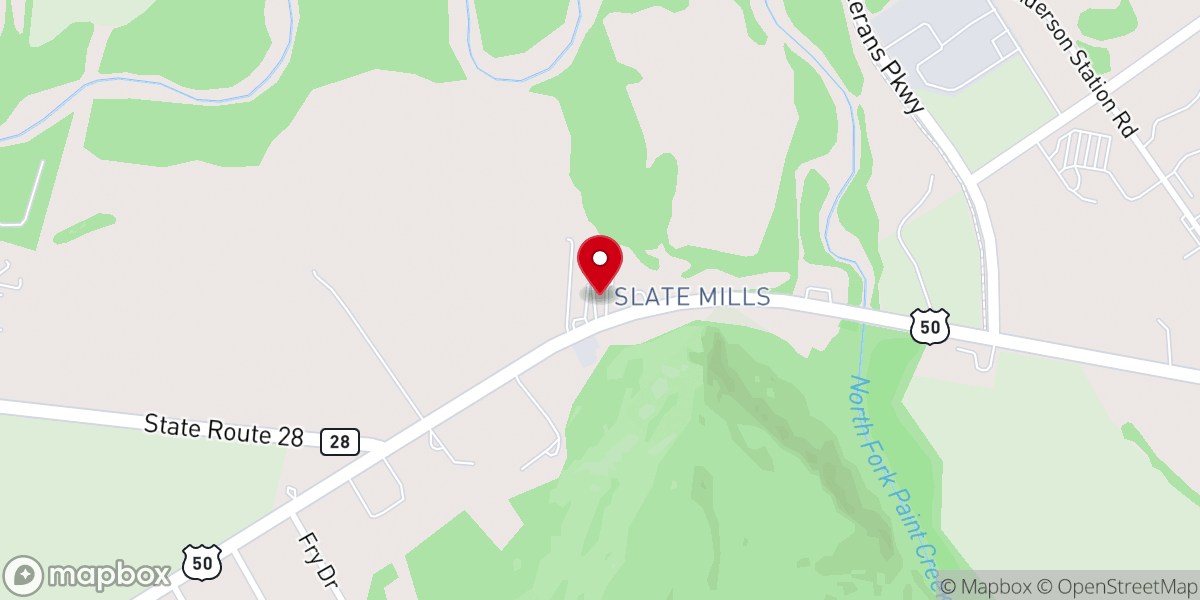 Map showing location of New Hope Freewill Church