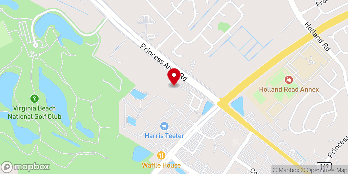Map showing location of Turning Point Church