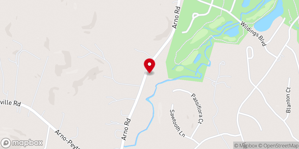 Map showing location of Wesley Chapel United Methodist