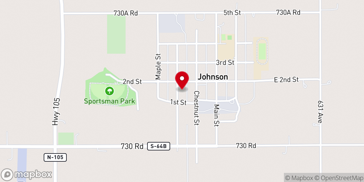 Map showing location of Saint Matthew Lutheran Church