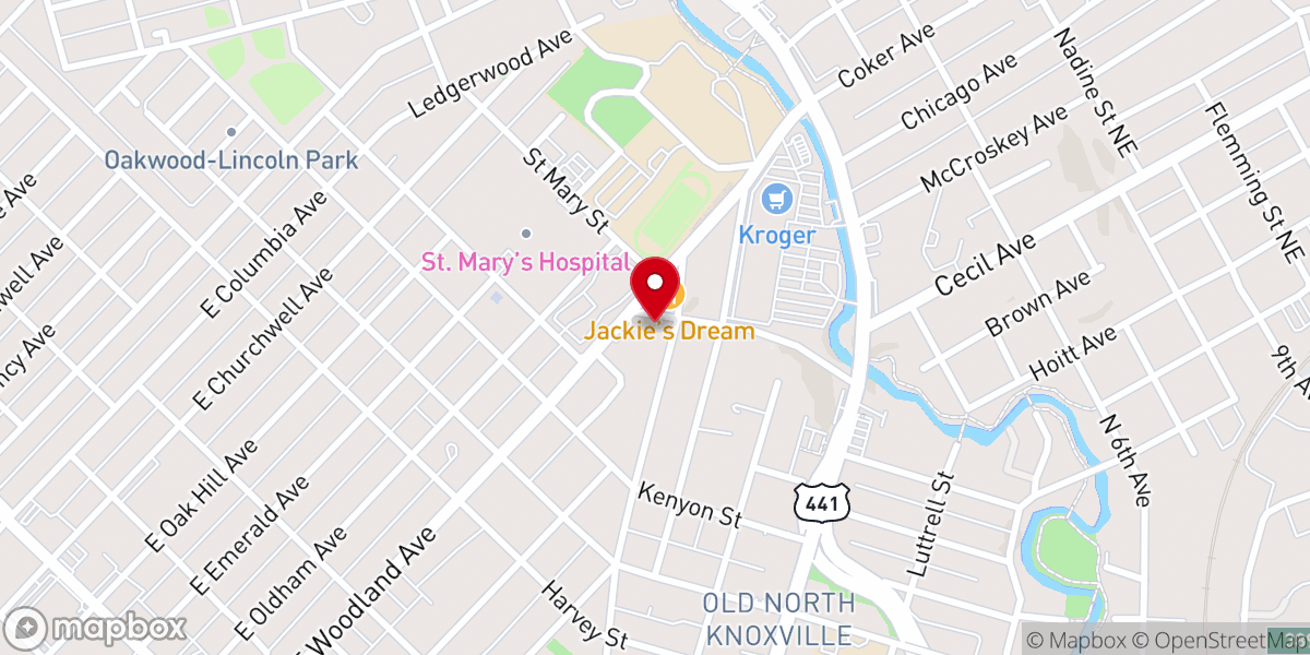 Map showing location of Bethany Missionary Baptist Church
