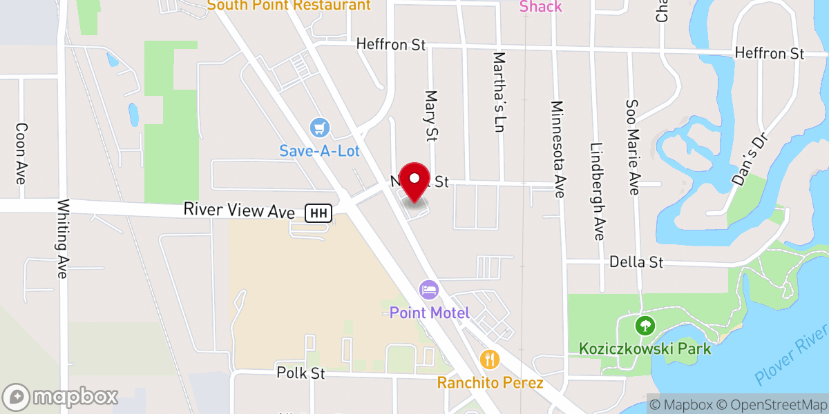 Map showing location of FedEx OnSite