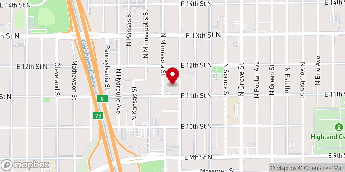 Map showing location of True Light Church Inc