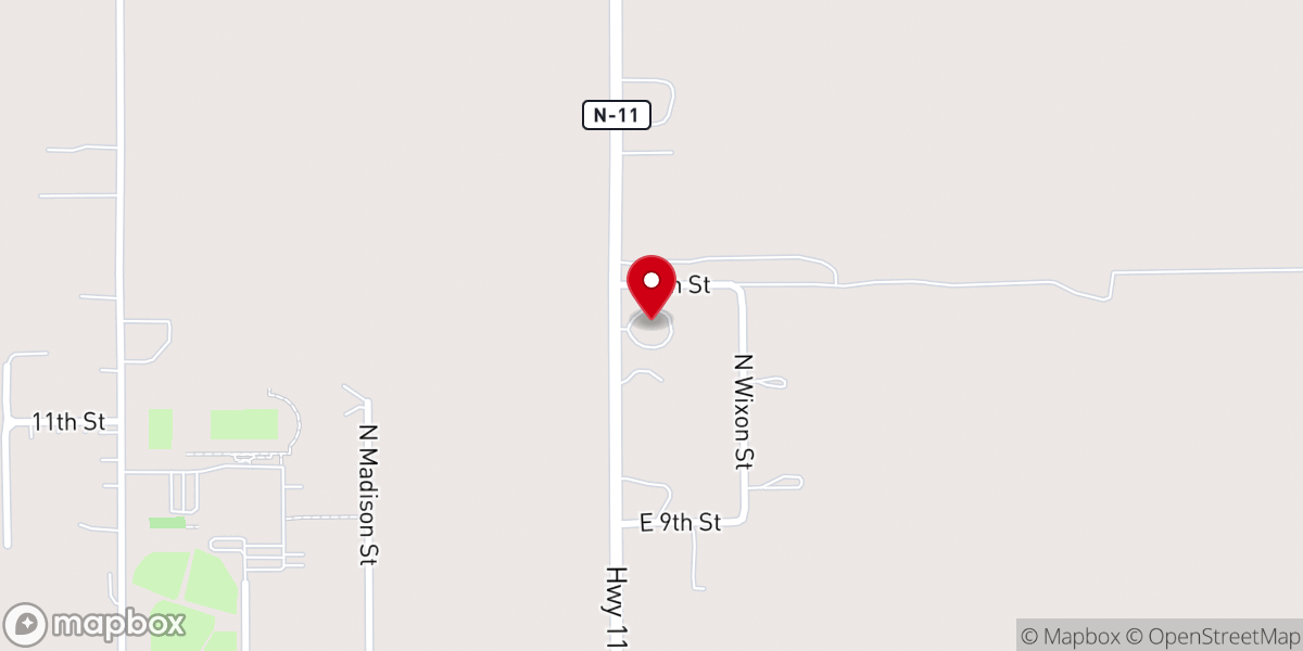 Map showing location of Faith Wesleyan Church
