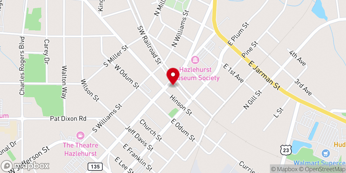 Map showing location of Prosperity Worship Center Inc