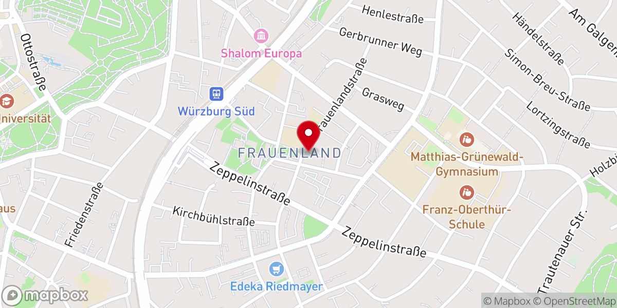 Map showing location of Unsere Liebe Frau