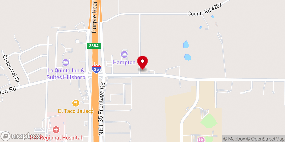 Map showing location of Bible Baptist Church