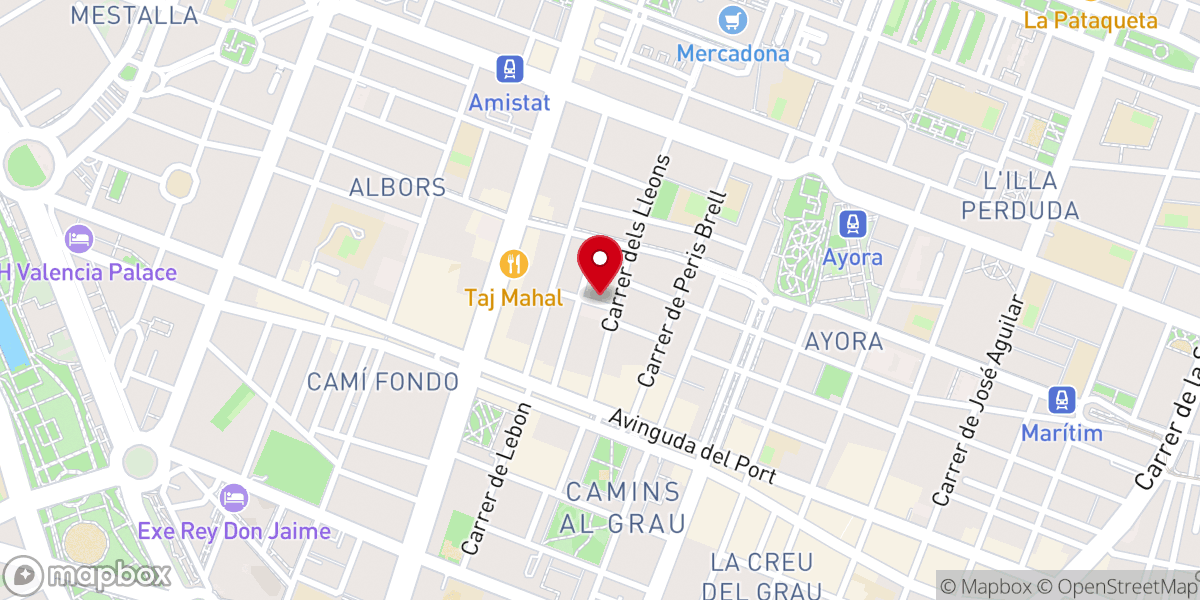 Map showing location of Iglesia Cristiana Carisma