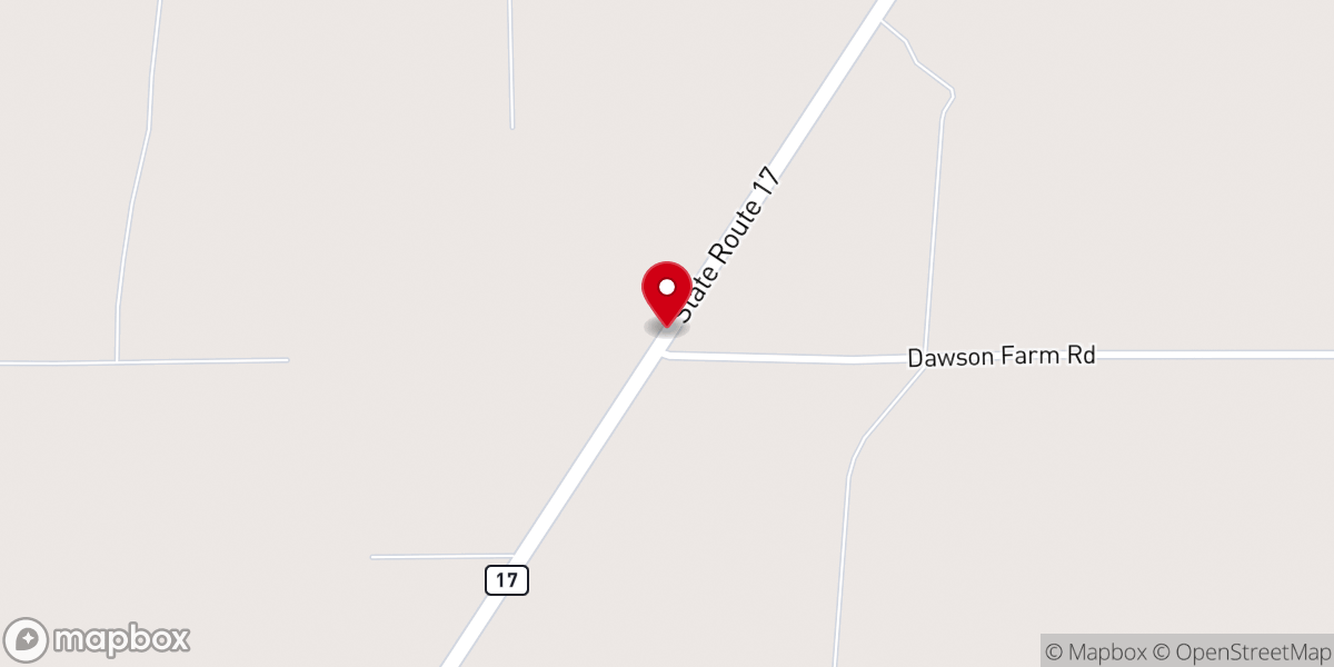 Map showing location of Bellview Church