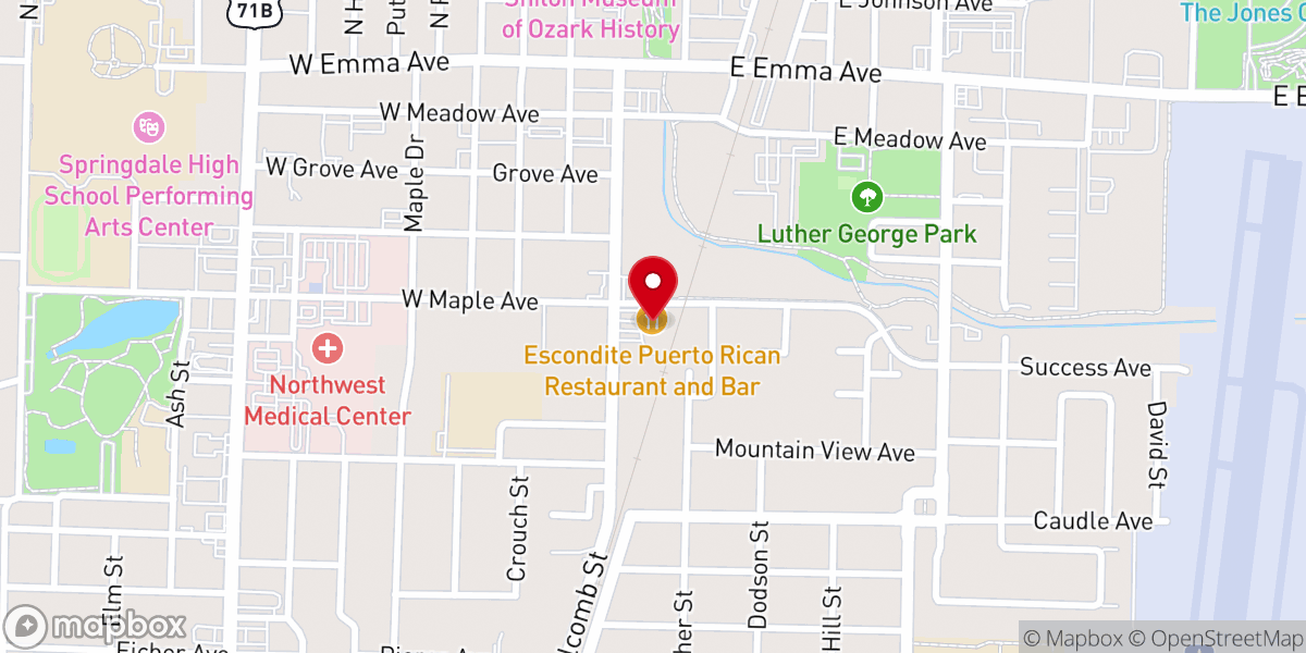 Map showing location of Casa de la tribu del leon de juda