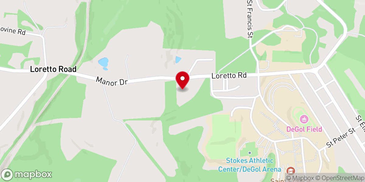 Map showing location of Saint Therese of Lisieux Monastery