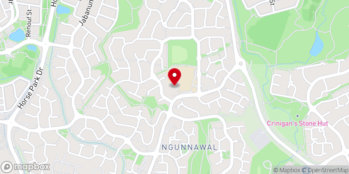 Map showing location of New Life Presbyterian Church