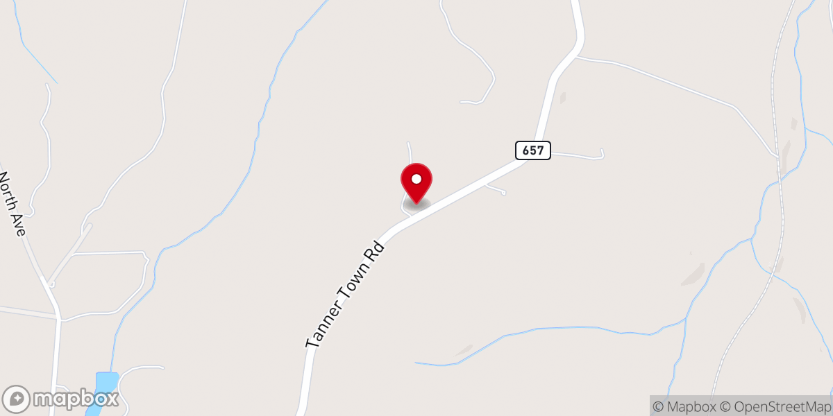Map showing location of Mount Herman Church