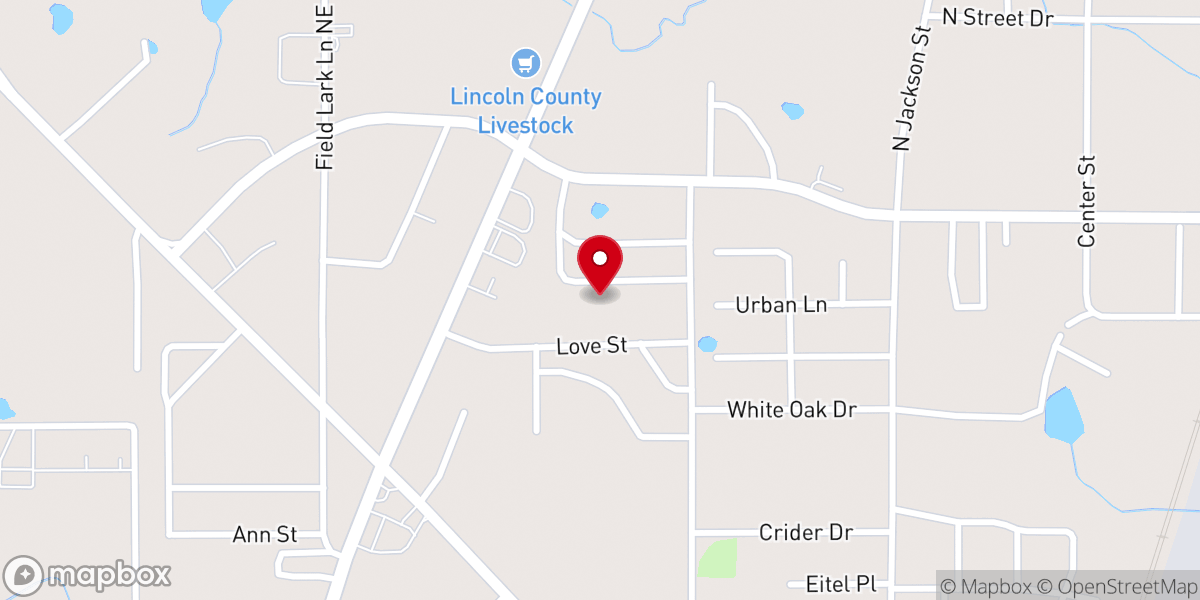 Map showing location of Lacks Chapel