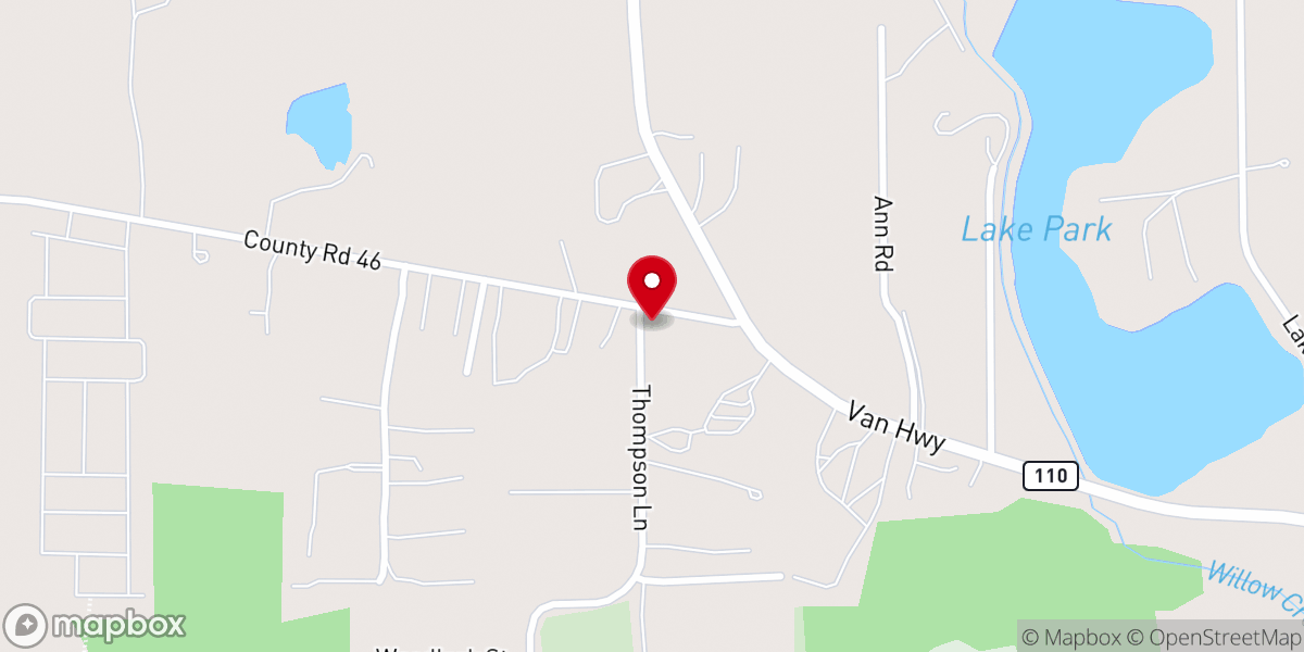 Map showing location of Christ Gospel Church
