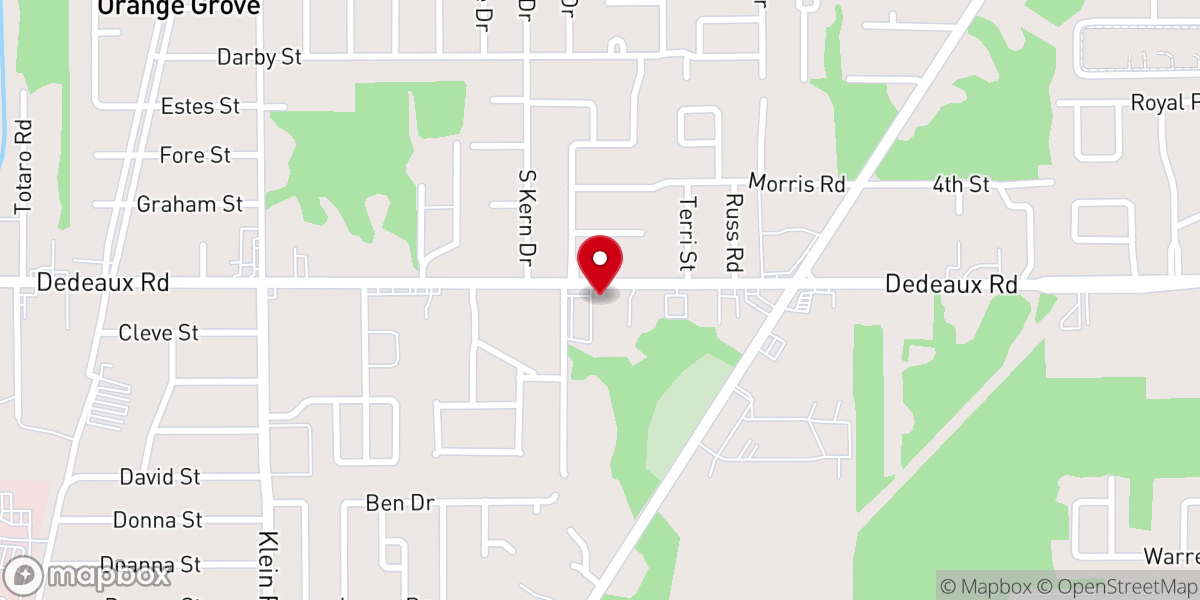 Map showing location of Bethel Faith Apostolic Church
