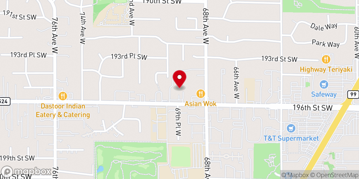 Map showing location of Seattle HANA Church