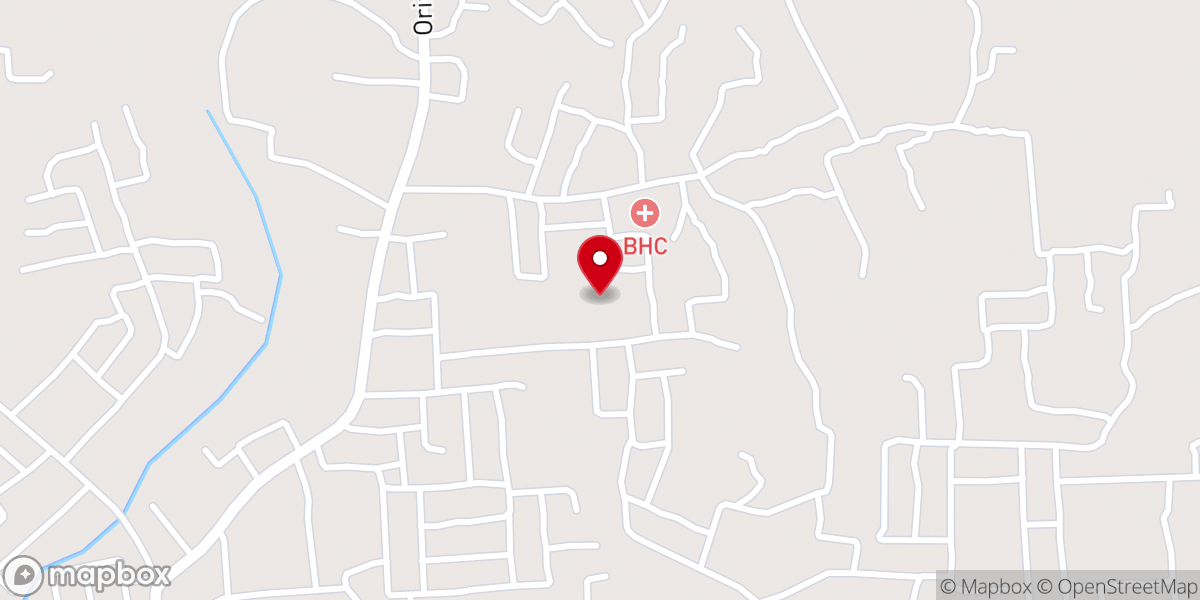 Map showing location of Fellowship Baptist Church Akure