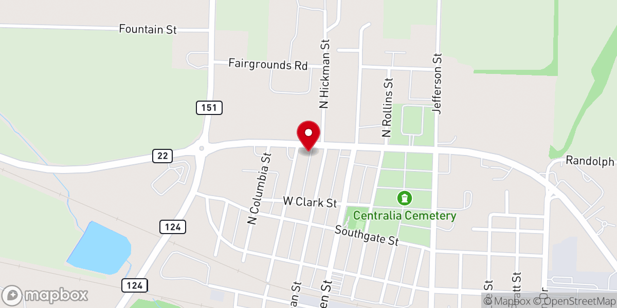 Map showing location of Seventh-day Adventist Church