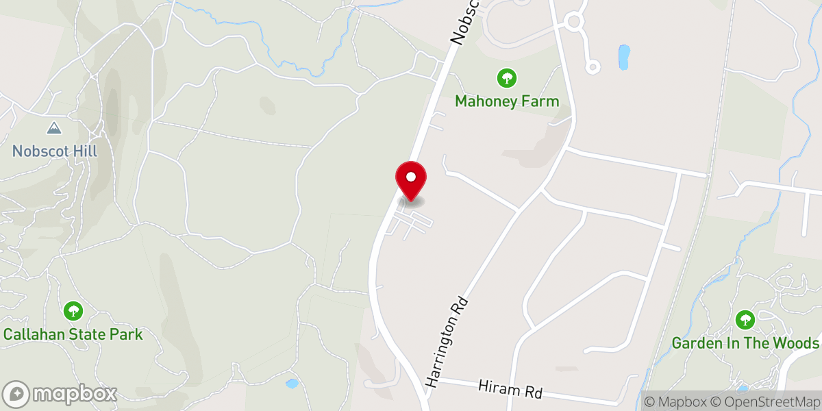 Map showing location of Crossroads Community Church