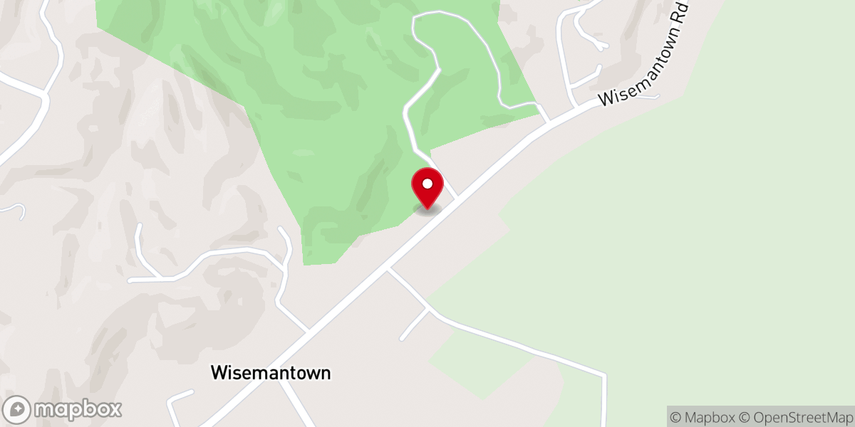 Map showing location of Wisemantown Methodist Church