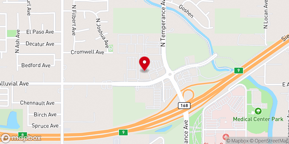 Map showing location of Divine Mercy Clovis Church Office
