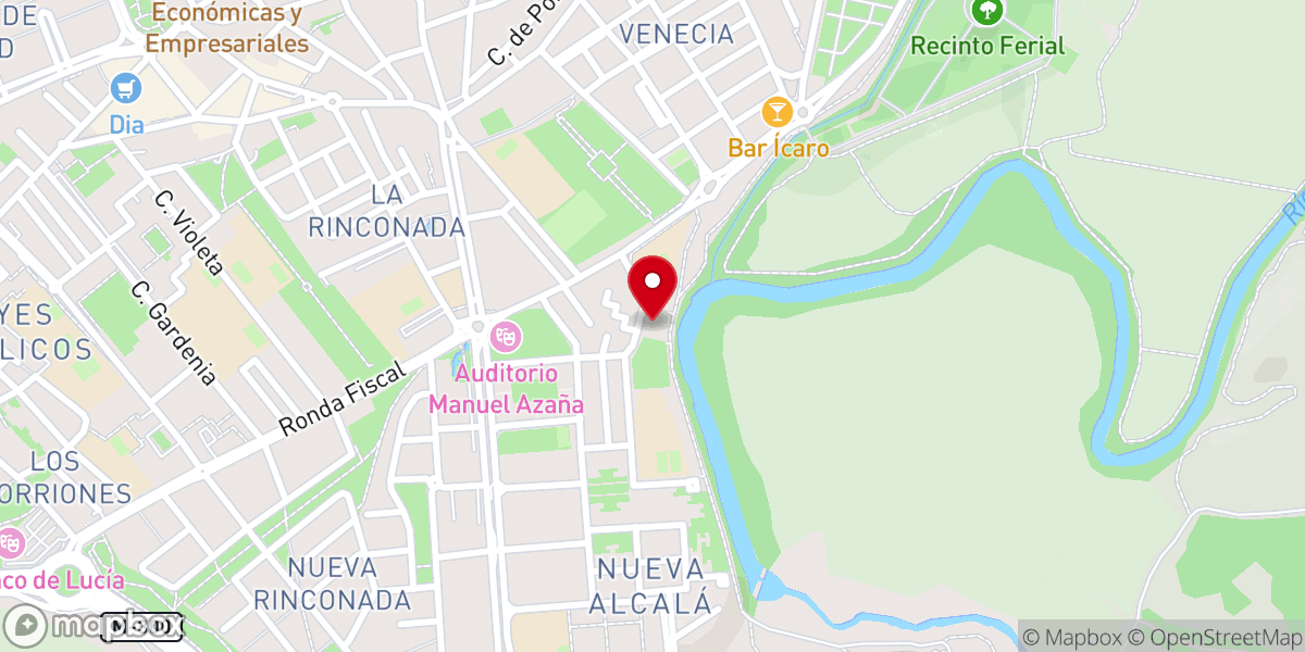 Map showing location of Parroquia San José