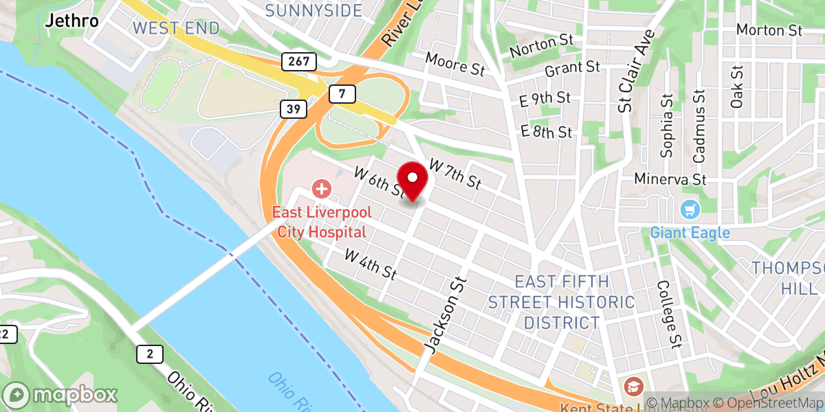 Map showing location of Tri-State Community Church
