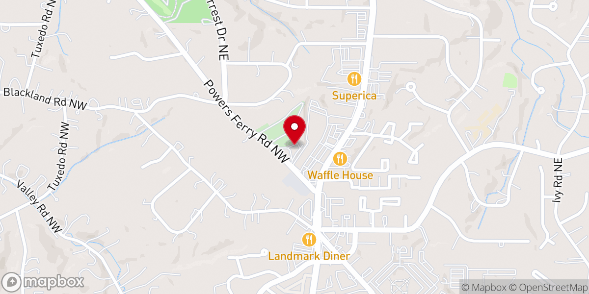 Map showing location of Sardis Methodist Church