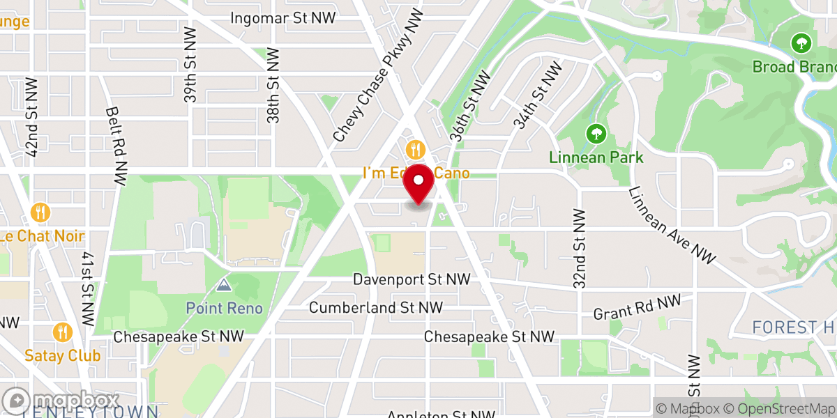 Map showing location of St. Paul's Lutheran Church