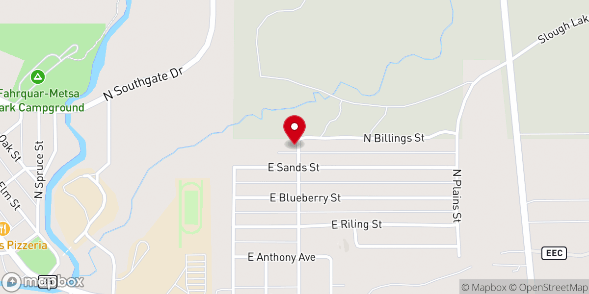 Map showing location of hope starts today org