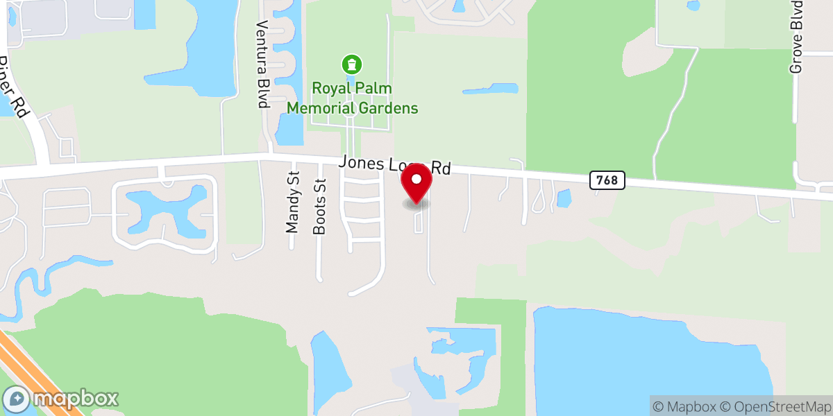 Map showing location of Kings Highway Congregation Ofjehovahs Witnesses Inc