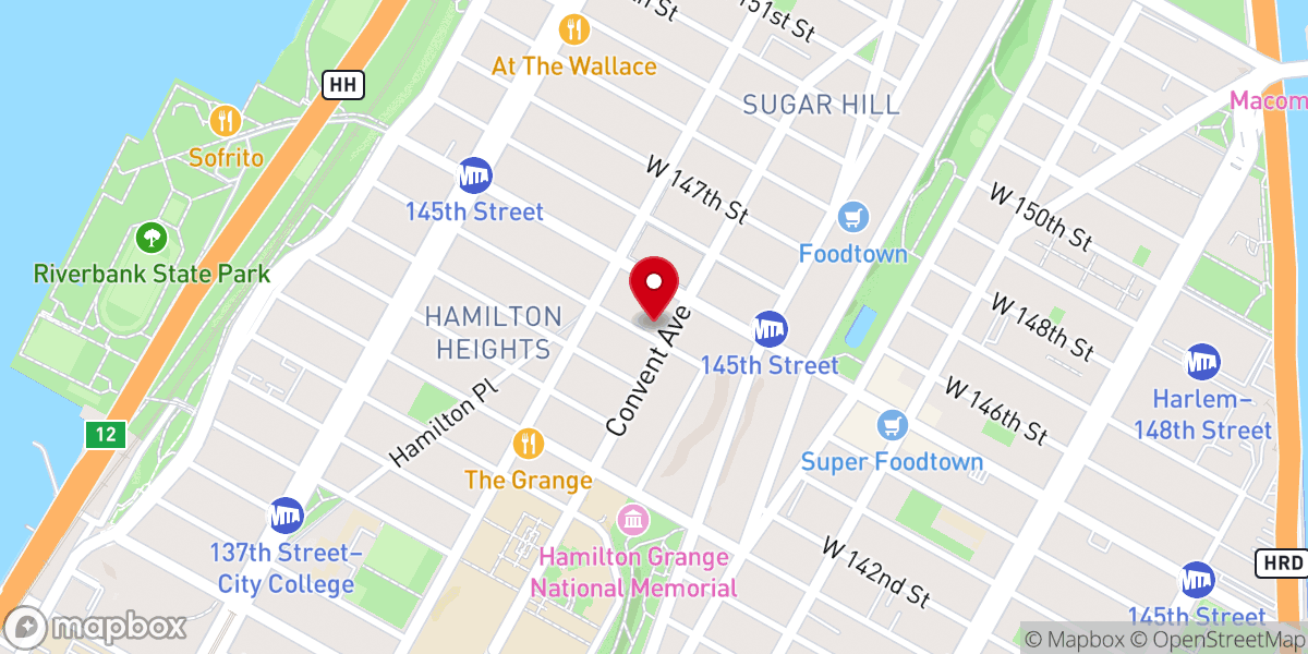 Map showing location of Greater Bible Study Tabernacle