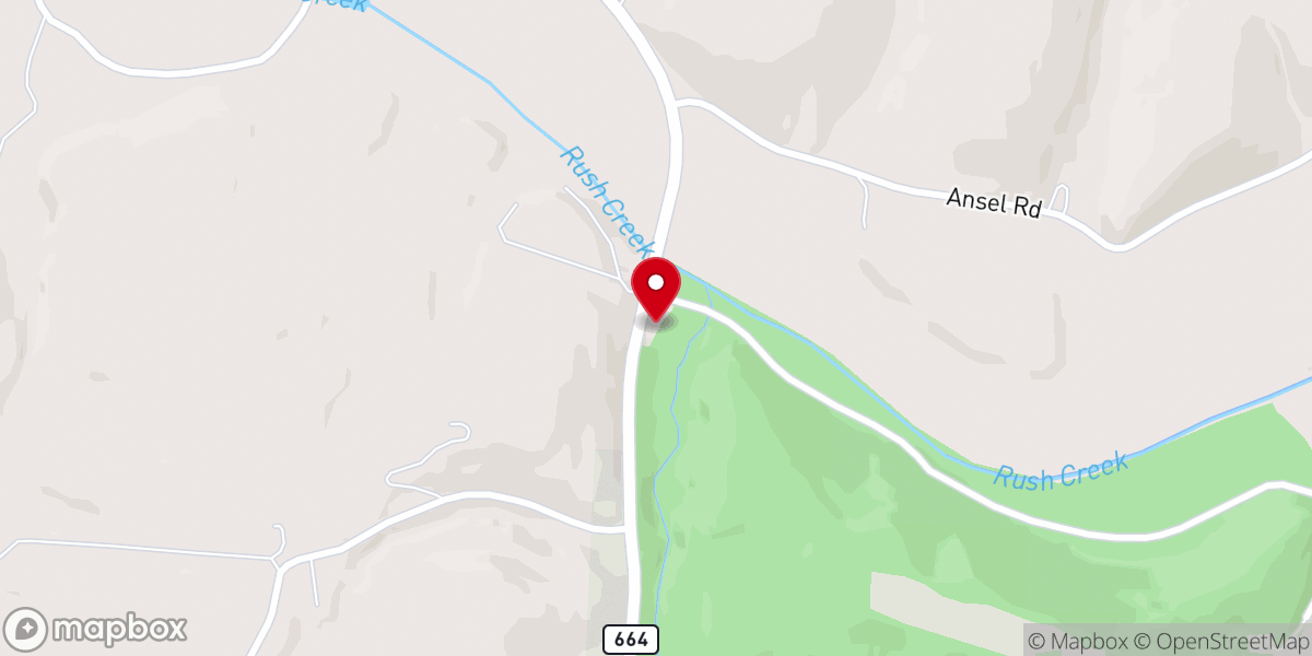 Map showing location of Laurel Chapel