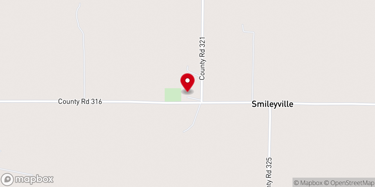 Map showing location of Bethel Church