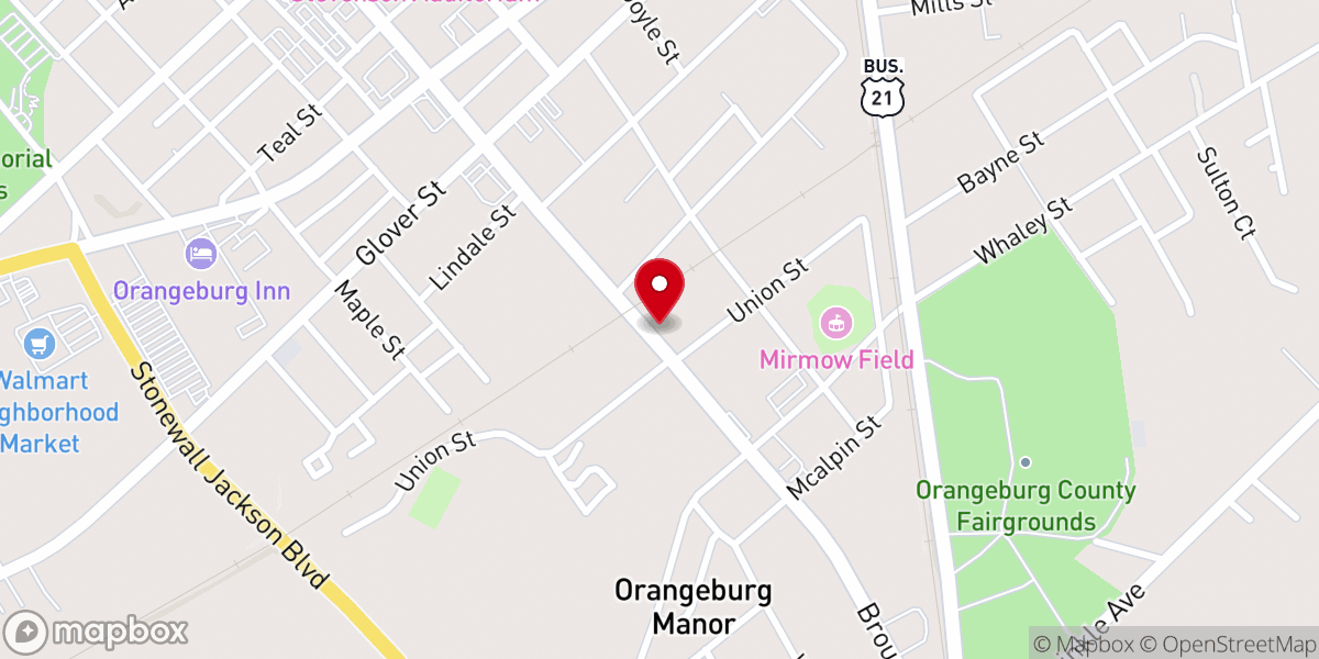 Map showing location of Out Reach to the Unreach Deliverance Center