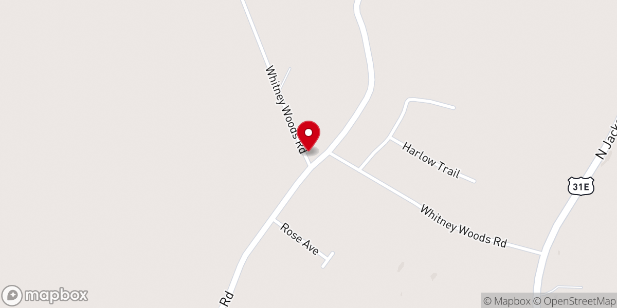 Map showing location of Basil Chapel United Baptist Church
