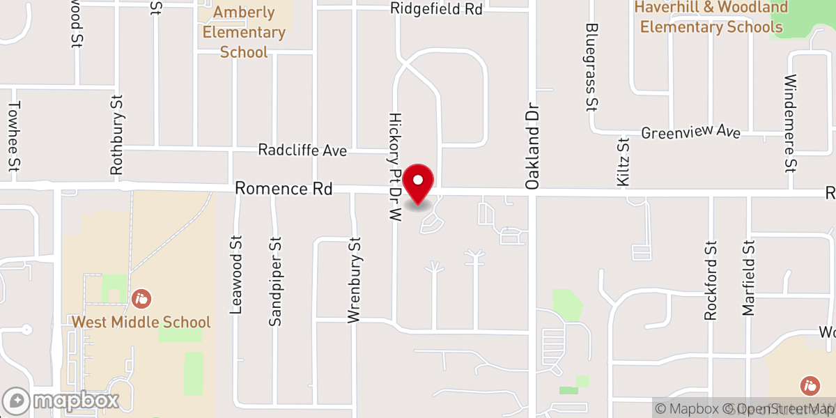 Map showing location of St James Evangelical Lutheran Church