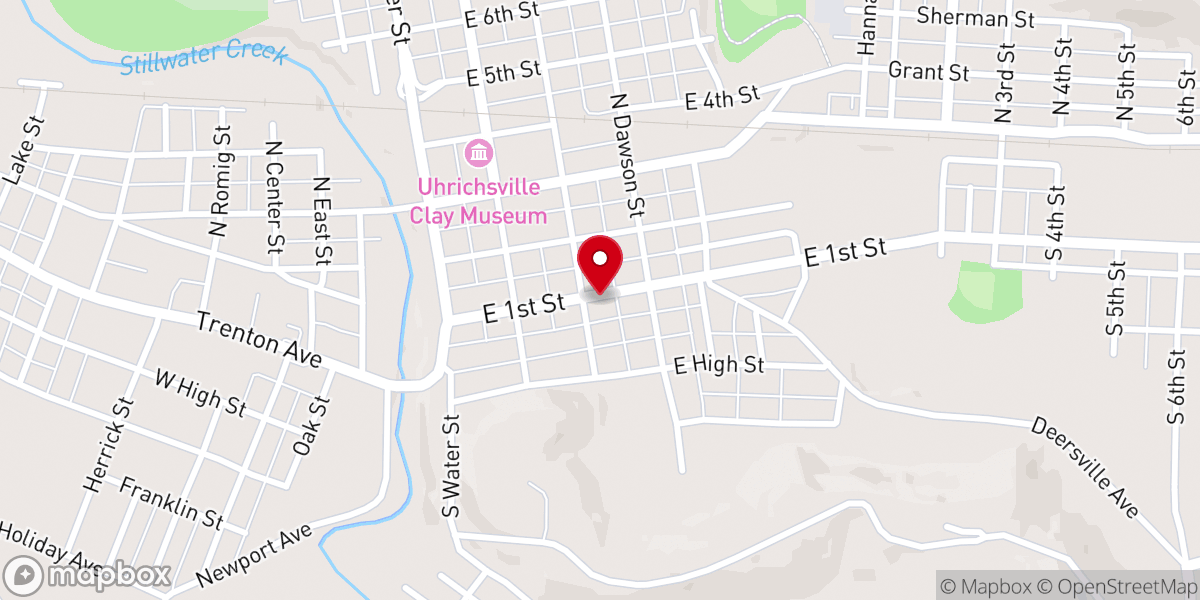 Map showing location of Grace Baptist Church