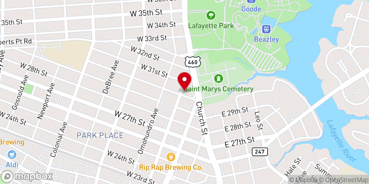 Map showing location of Faith Community Church