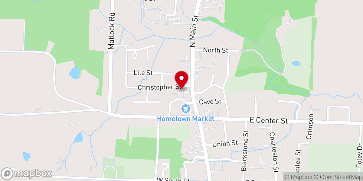 Map showing location of Church Of Christ