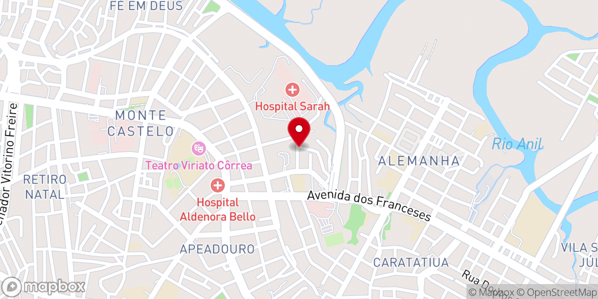 Map showing location of Assembleia de Deus Alemanha 1 Área 59