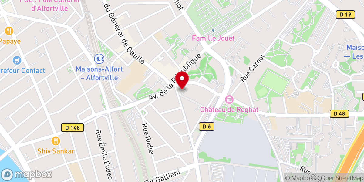 Map showing location of Église Saint-Rémi