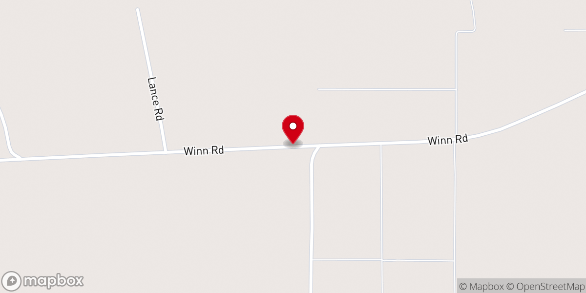 Map showing location of Mt Tabor MB Church