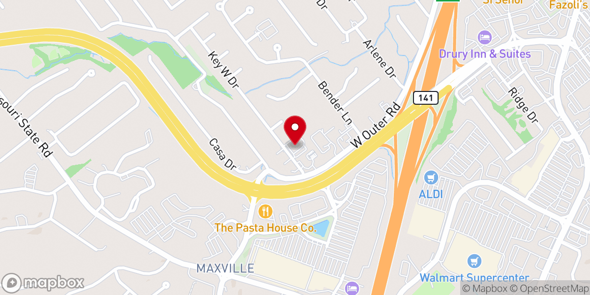 Map showing location of Gateway Food Pantry & Thrift Store