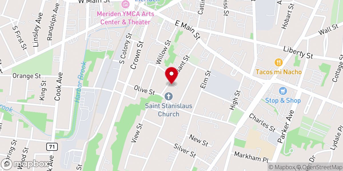 Map showing location of Ministerios Bethania New Haven