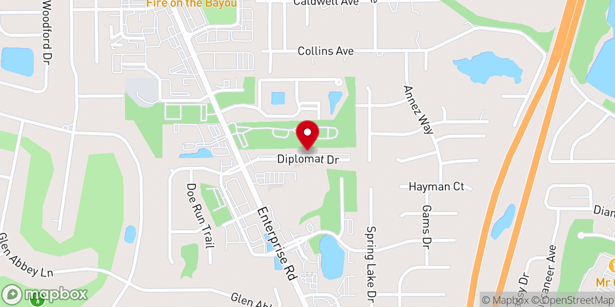 Map showing location of Reaching Hands Christian Center